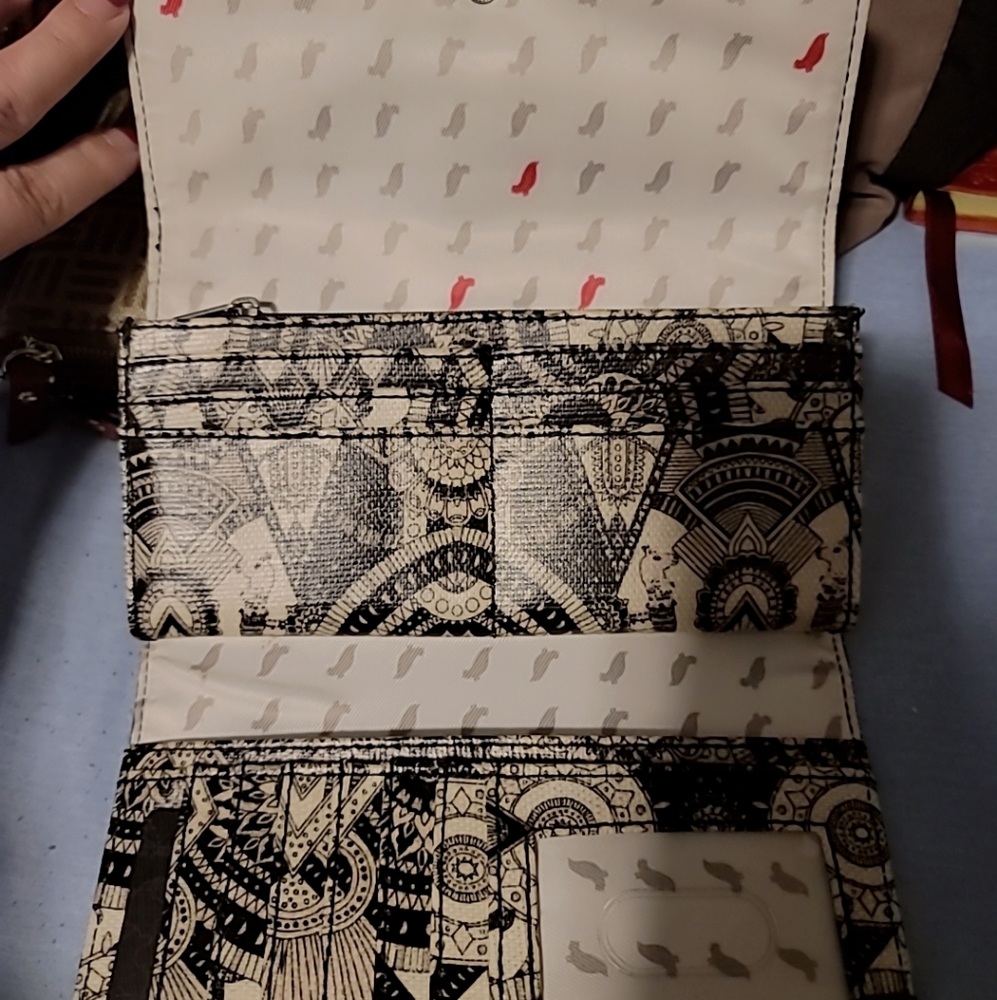 Sakroots Wallet, Gray Design - Picture 2 of 2